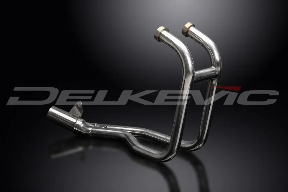 DELKEVIC Krümmer Edelstahl gebürstet für Kawasaki ER 5, 96-07 Aktuell