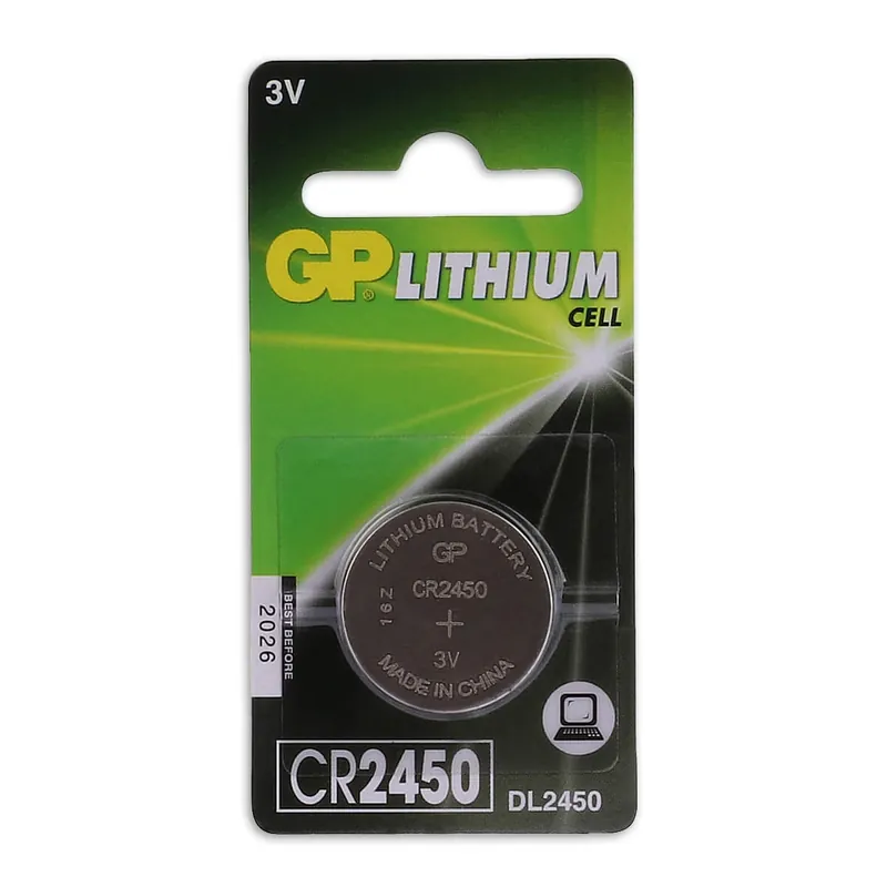 CR2450 Lithium GP Batterie Knopfzelle 3V, 1 Stück Garantierte Lieferung