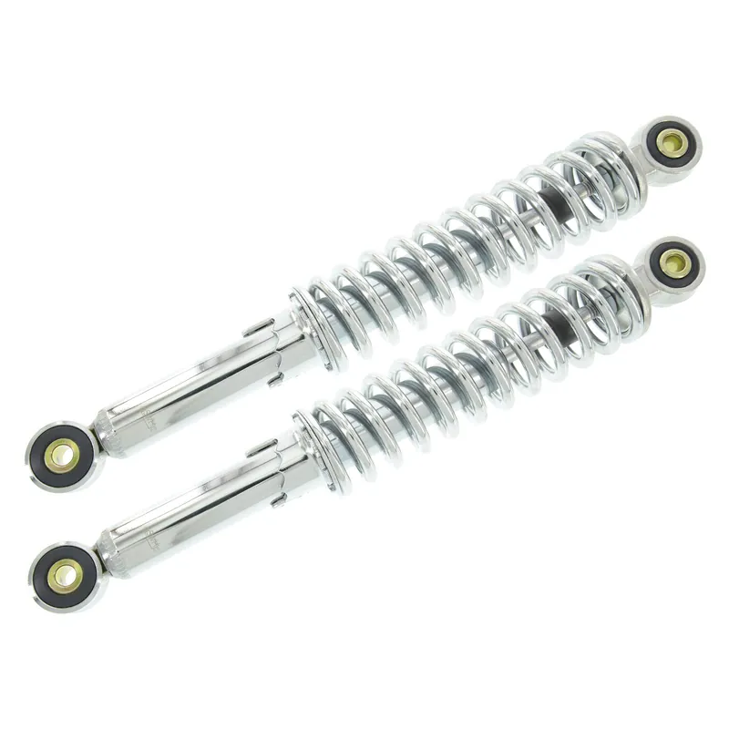 Federbeine, verstellbar, chrom, Länge ca. 310 mm - Ø-Auge 8 mm Highlight