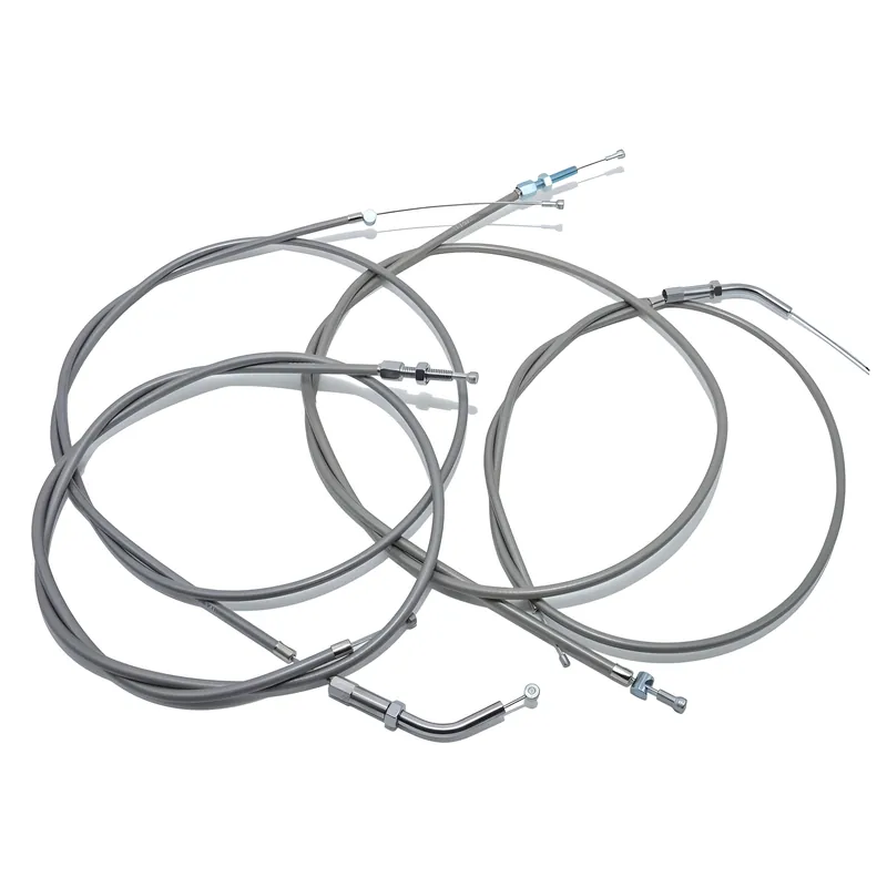 Simson Set - 4x Bowdenzüge - silbergrau - SR1 Neue Ware