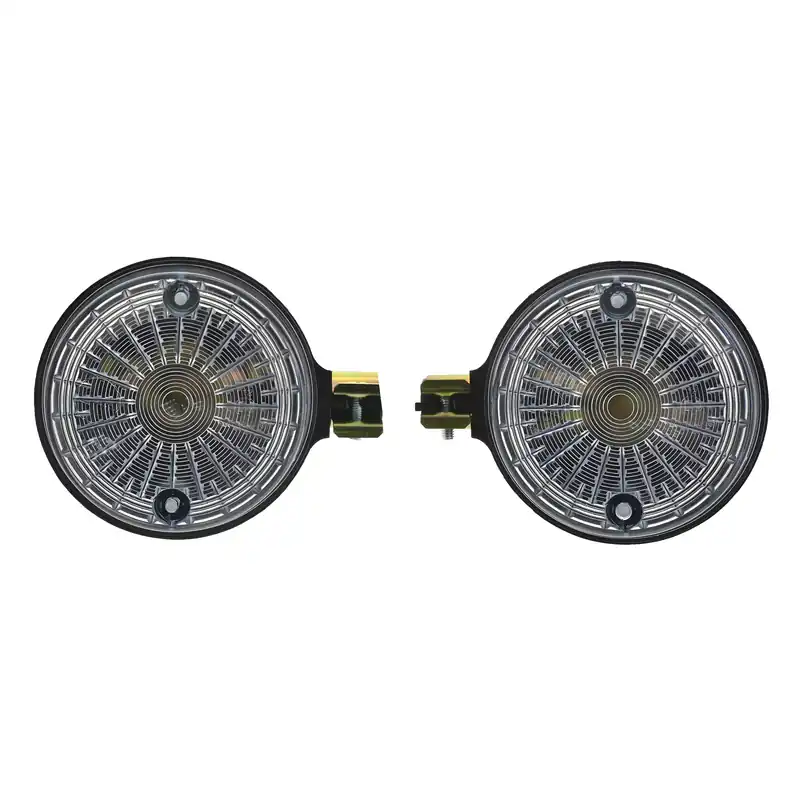 Kracherpreis Paar Blinkleuchten, hintere - rund - 8580.23 / 1 - Lichtaustritt Weiß - Blinkeraufnahme 10 mm