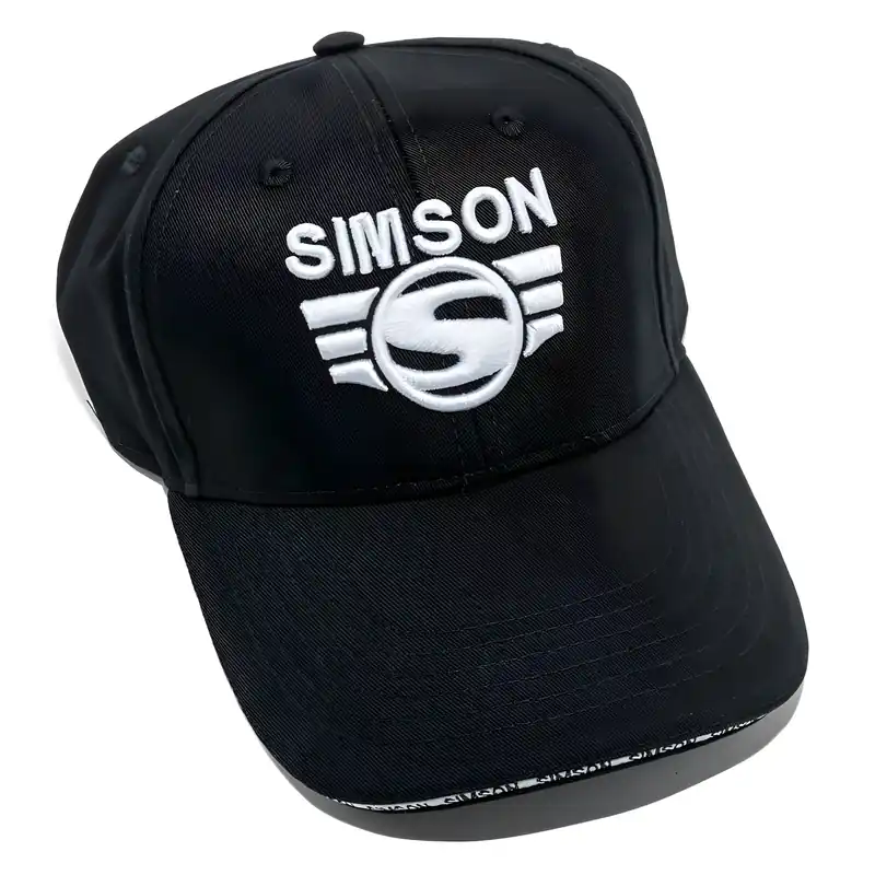 Basecap, schwarz mit 3D-Logo in silber Knallerangebot