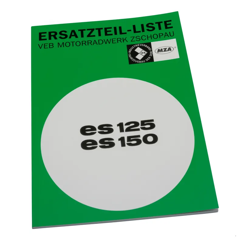 Solange Der Vorrat Reicht MZ Ersatzteilkatalog ES125, ES150 - Ausgabe 1968