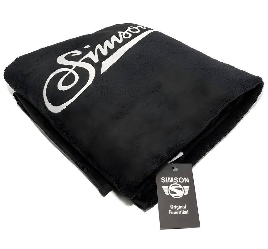 Preisreduziert Badehandtuch, schwarz, Größe 150 x 100cm, Motiv SIMSON - 100% Baumwolle