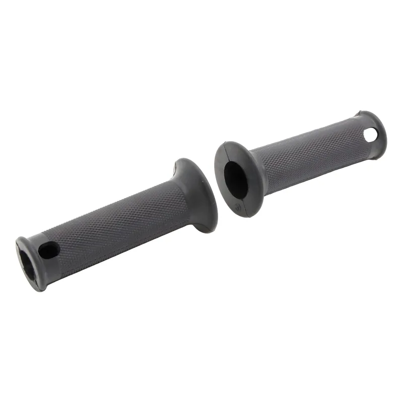SET Lenkergummis, schwarz, Rändelprofil, Ø 20 + 26 mm, L= 120 mm - inkl. Loch z. Blinkerbefestigung Heißes Angebot