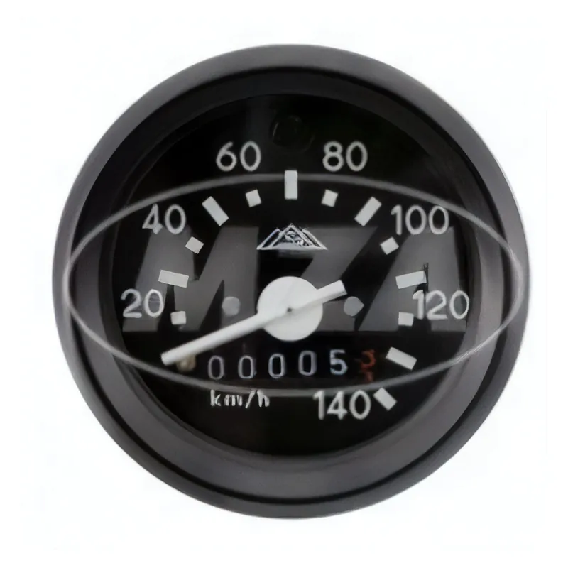 Sonderaktion Simson Tachometer mit Beleuchtung und Blinkkontrollleuchte grün, schwarzen Ring - ø 60 mm - Anzeigebereich bis 140 km / h - z.B. für S51, S53, S70