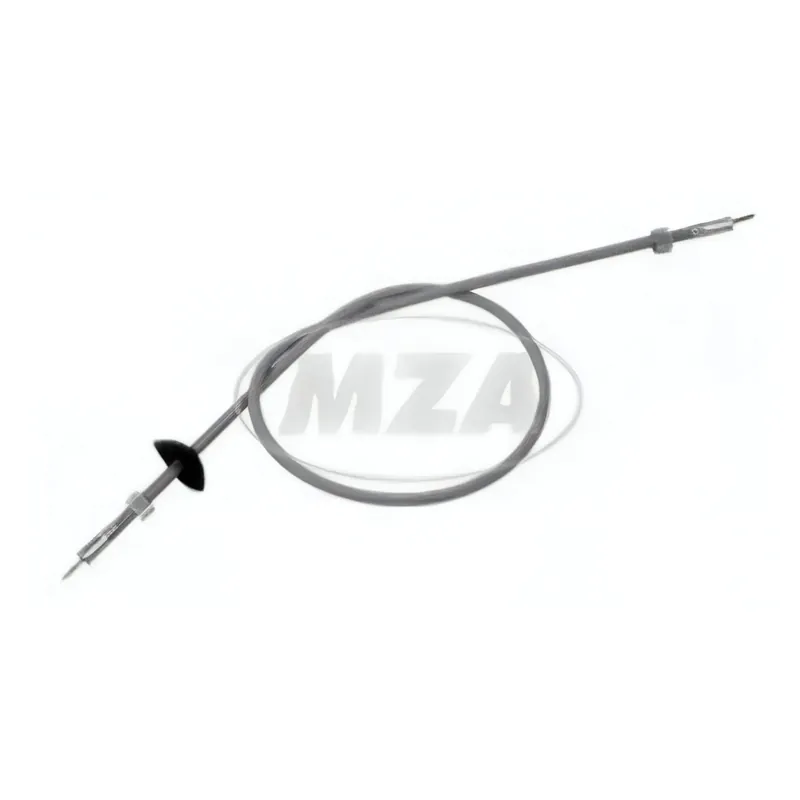 Begrenztes Angebot Simson Tachowelle SR2E, neue Ausführung - Überwurfmutter 2x M10x1 - 750mm, grau