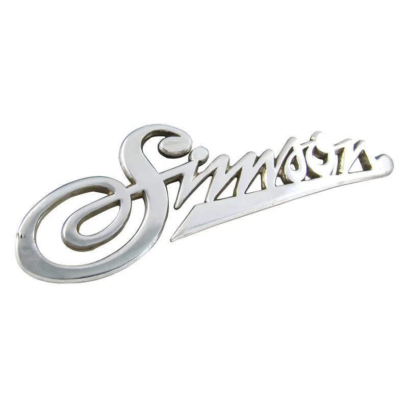 Firmenschild am Frontschild KR50 - Schriftzug Aluminium, silber Markenprodukt