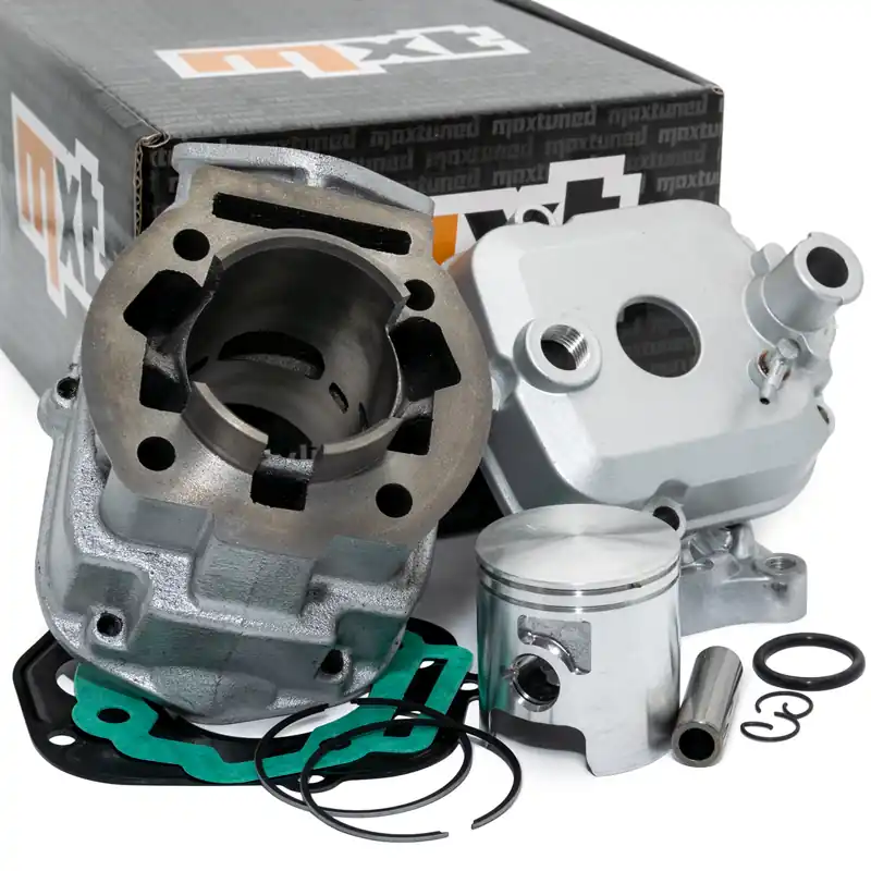 Bestpreis Zylinderkit MXT SPORT 70ccm LC 47mm komplett mit Zylinderkopf Kolben Dichtsatz für Aprilia RS / Derbi GPR, Senda / Gilera RCR