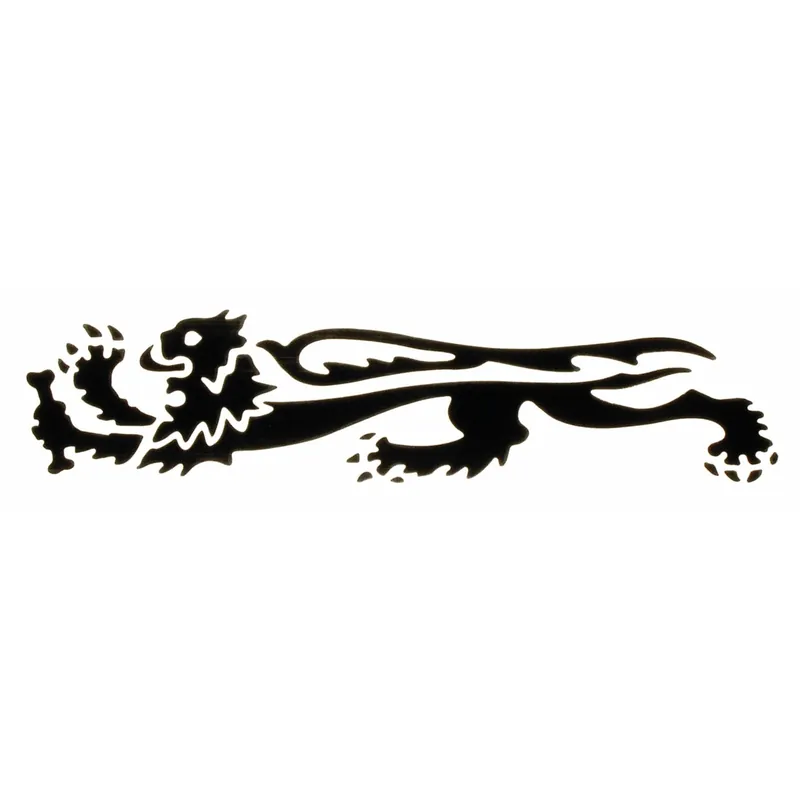 Aufkleber Malossi Löwe 228x50mm links schwarz, 1 Stück Billig