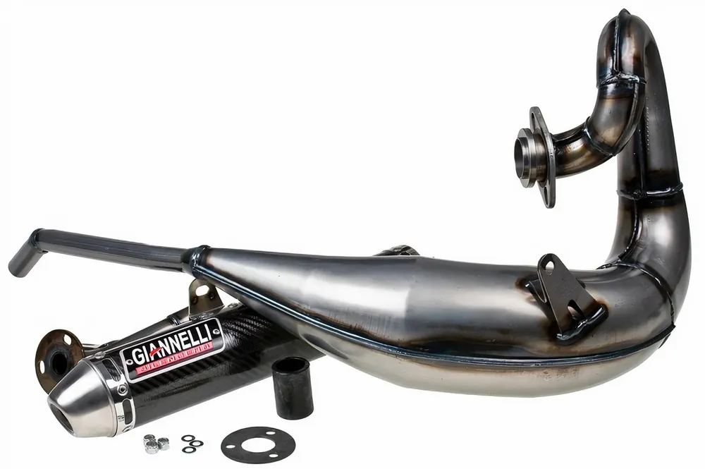 Auspuffanlage Giannelli Enduro mit Zulassung, Carbon für Yamaha DT 125 RE / X 04-06 Preiswert
