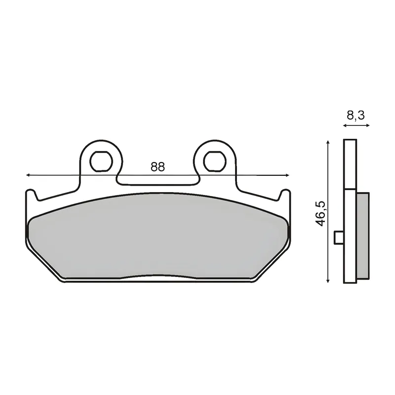 Rabatt Bremsbeläge hinten RMS für Suzuki Burgman 400ccm Bj. 2007>