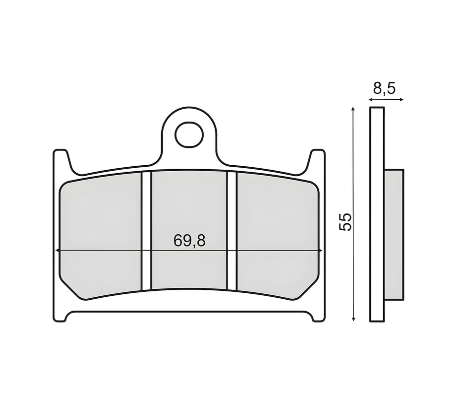 Preiswert Bremsbeläge vorne RMS organisch für Yamaha TZ 125ccm