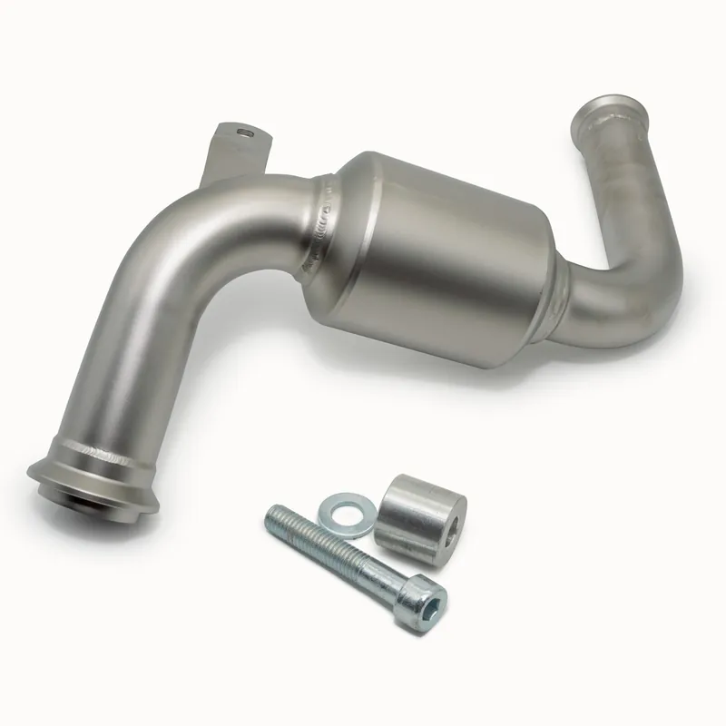 Auspuffrohr LeoVince Verbindungsrohr ohne Katalysator ohne Zulassung, Edelstahl für Husqvarna Svartpilen / Vitpilen 401 Bj. 2018 - 2019 E4 / KTM Duke / RC 125 / 390 Bj. 2017 - 2020 E4 Preis Gesenkt