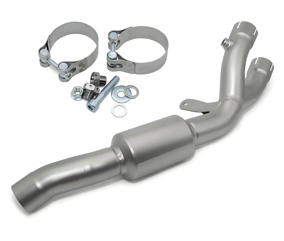 Preiswert Auspuffrohr LeoVince Verbindungsrohr ohne Katalysator ohne Zulassung, Edelstahl für Yamaha YZF-R1 / M 1000 Bj. 2015 - 2016 E3 / Bj. 2017 - 2019 E4 / Bj. 2020 - 2025 E5