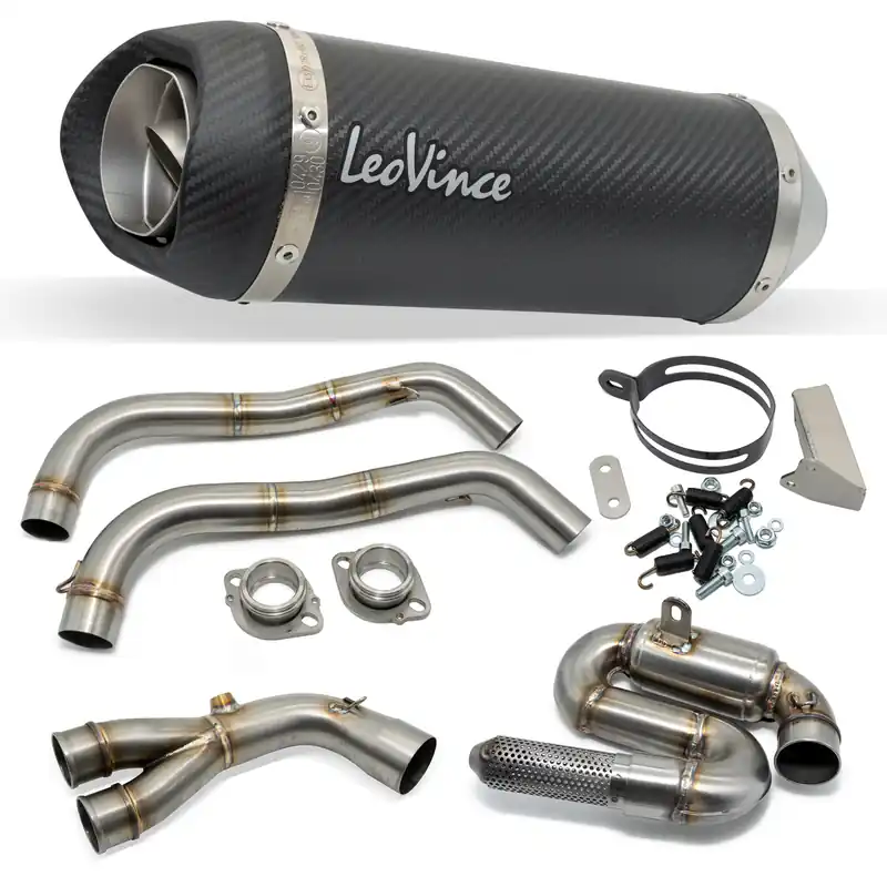 Markenware Auspuffanlage LeoVince Komplettanlage LV ONE EVO Carbon für Yamaha MT-07B