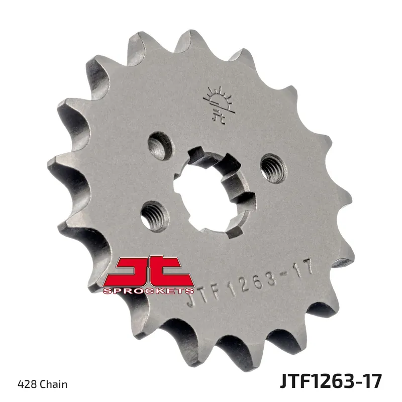 Ritzel JT Sprockets 428 17Z grobverzahnt Innendurchmesser 16mm / 20mm für Yamaha YBR DT LC LC-2, Rieju RS2 Matrix Pro Naked RD DX XT R X SR SE RS E MRX Online Kaufen