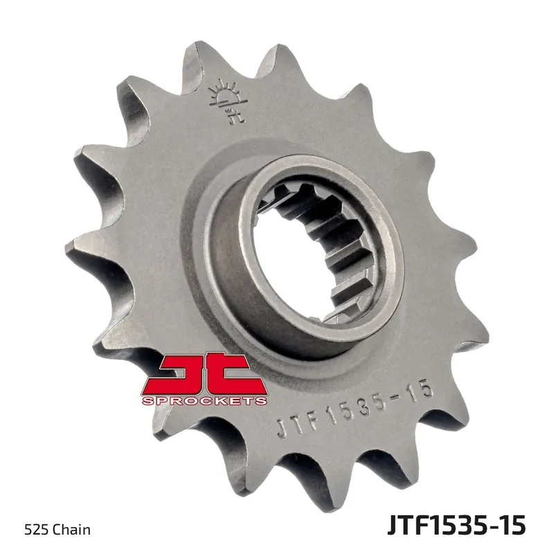 Letzte Chance Ritzel JT Sprockets 525 15Z feinverzahnt Innendurchmesser 22mm / 25mm für Kawasaki ZX-6R 600 / 636 ccm Bj. 1998 - 2002