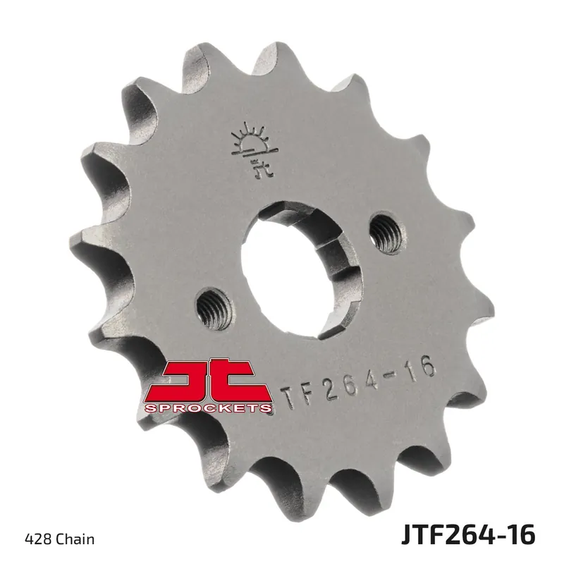 Top-Seller Ritzel JT Sprockets 428 16Z grobverzahnt Innendurchmesser 18mm / 20mm für Honda XR L, Aiyumo Paraisso Kymco Zing XLR R Quannon Sport Derbi Senda SM Baja