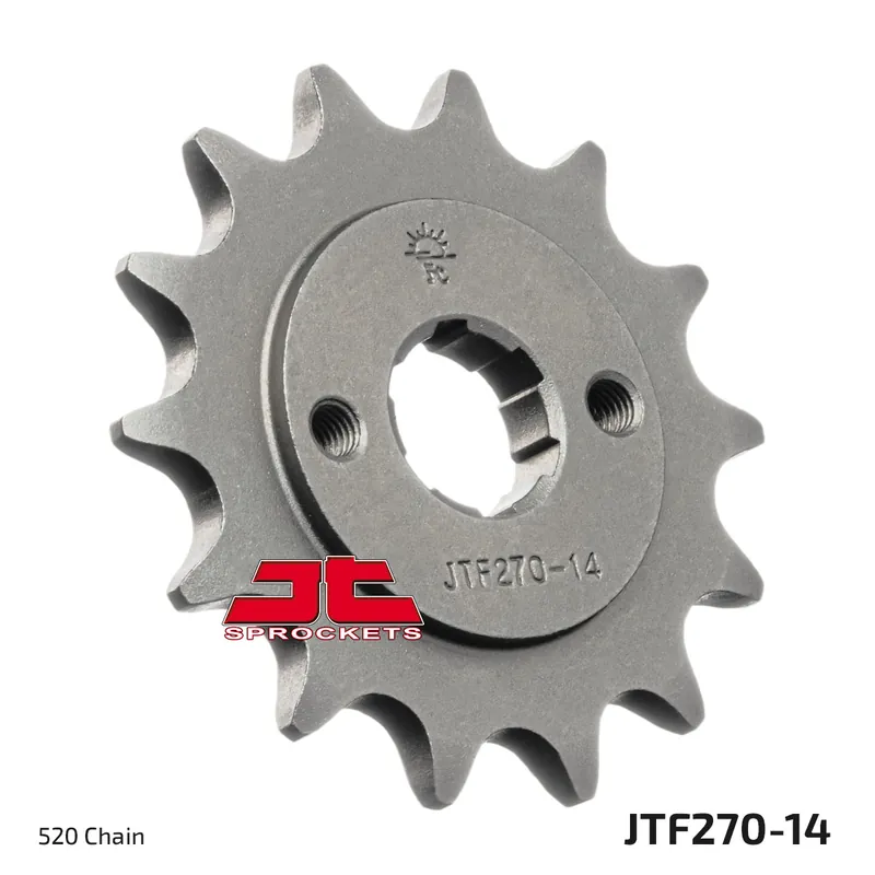 Neue Ware Ritzel JT Sprockets 520 14Z grobverzahnt Innendurchmesser 18mm / 20mm für SMC Black Hawk, Derbi DXR Honda CB Two-Fifty REX Quad Cheetah Stinger Titan