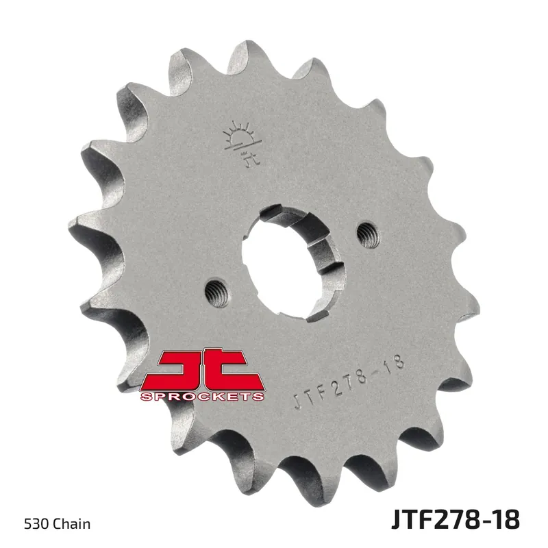 Online Kaufen Ritzel JT Sprockets 530 18Z grobverzahnt Innendurchmesser 22mm / 25mm für Honda CJ T CB Four N K G 250 - 500 ccm Bj. 1971 - 1980