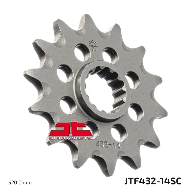 Ritzel JT Sprockets Racing 520 14Z feinverzahnt Innendurchmesser 19,5mm / 22mm für Suzuki DR-Z E K DR S SH SE, Beta Alp 4.0 SM RM 200 - 400 ccm Bj. 1982 - 2020 Ausverkauf