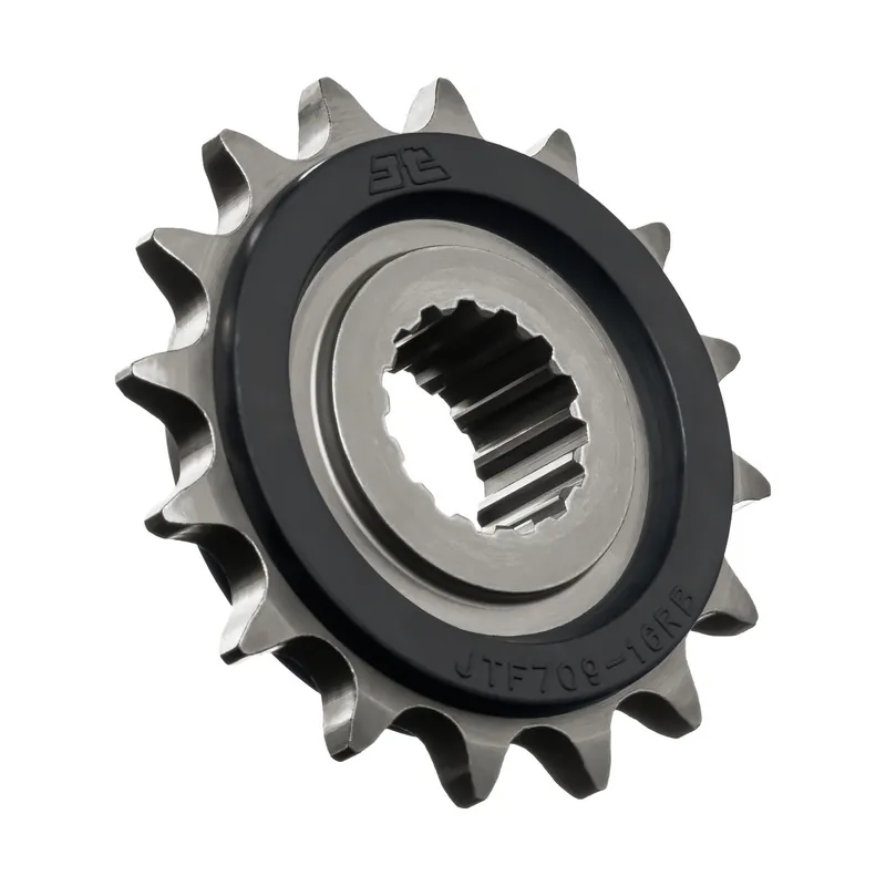 Ritzel JT Sprockets 525 16Z gummiert Innendurchmesser 25mm / 28mm für Aprilia SL Shiver ABS GT SMV Dorsoduro Caponord ATC Factory Rally 750 - 1200 ccm Bj. 2007 - 2021 Aktuell