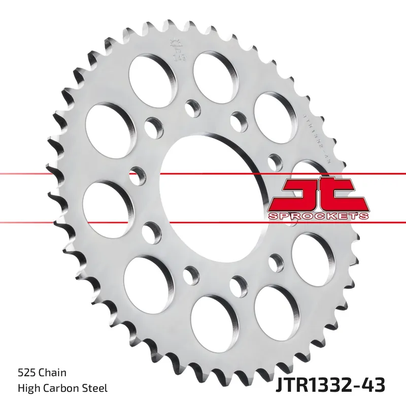 Kettenrad JT Sprockets 525 43Z Innendurchmesser 80mm Lochkreis 110mm für Honda CB F2 Seven Fifty XRV Africa Twin 400 - 865 ccm Bj. 1985 - 2015 Begrenztes Angebot