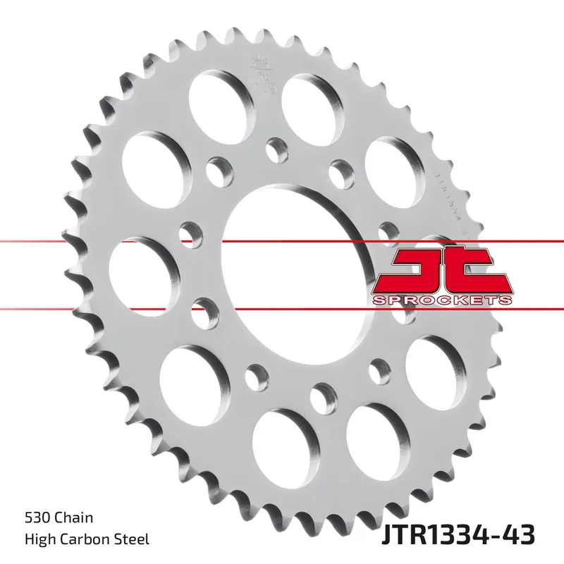 Neue Ware Kettenrad JT Sprockets 530 43Z Innendurchmesser 80mm Lochkreis 110mm für Honda CBR F CB Big One F2 Bol d`Or VF VFR CBX C Magna 450 - 1100 ccm Bj. 1979 - 2000