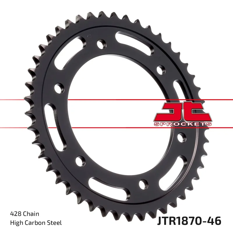 Kracherpreis Kettenrad JT Sprockets 428 46Z Innendurchmesser 110mm Lochkreis 130mm für Yamaha TZR YBR 125 / 250 ccm Bj. 1997 - 2013