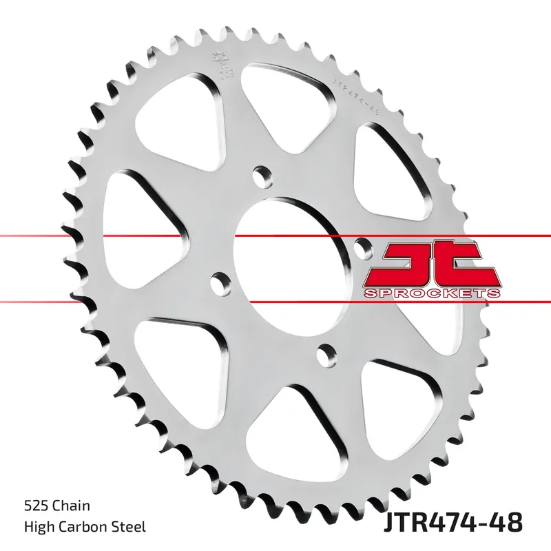 Kettenrad JT Sprockets 525 48Z Innendurchmesser 70mm Lochkreis 92mm für Kawasaki Z SL S1 Ninja R KH MACH I 250 ccm Bj. 1971 - 2017 Markenprodukt