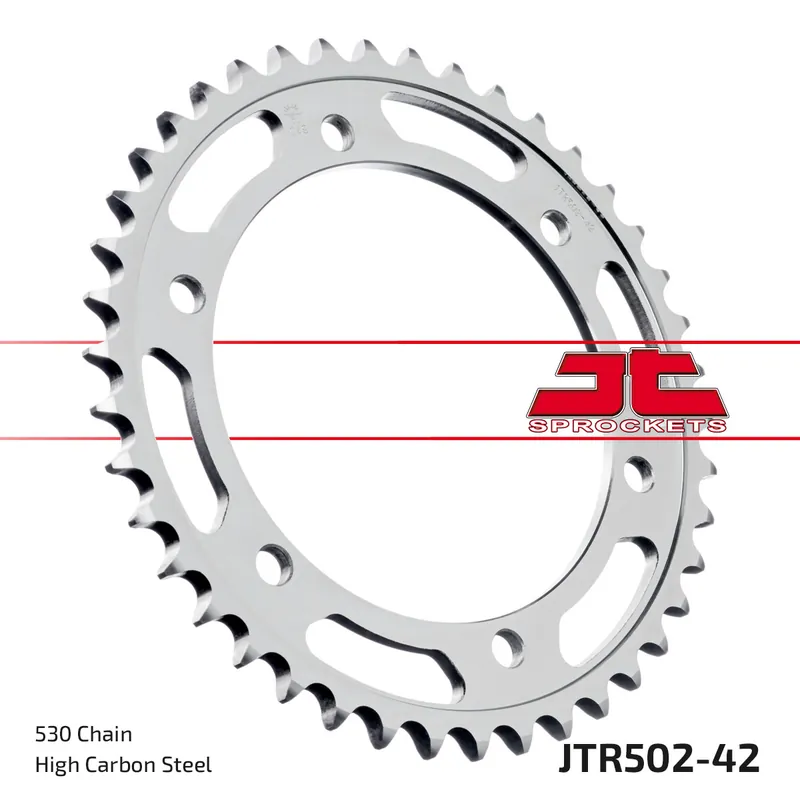 Markenware Kettenrad JT Sprockets 530 42Z Innendurchmesser 140mm Lochkreis 160mm für Kawasaki GPZ ZR Zephyr GPX R ZZR ZRX ZX 750 - 1100 ccm Bj. 1984 - 2001
