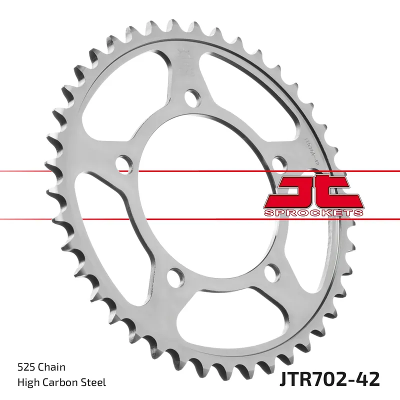 Kettenrad JT Sprockets 525 42Z Innendurchmesser 100mm Lochkreis 120mm für Aprilia RSV Mille Tuono R Mana SL Shiver ABS GT SMV Dorsoduro Caponord ATC 750 Bj. 1998 - 2021 Markenware