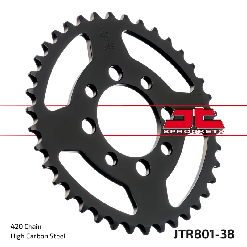 Kettenrad JT Sprockets 420 38Z Innendurchmesser 52mm Lochkreis 68mm für Suzuki TS X, Kawasaki AR A Beta Minicross R 1 AE 50 - 150 ccm Saisonangebot