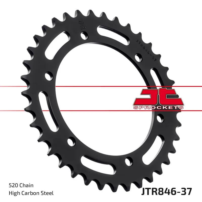 Neue Kollektion Kettenrad JT Sprockets 520 37Z Innendurchmesser 120mm Lochkreis 136mm für Yamaha SZR TZR RD LC TDR SRX 250 - 660 ccm Bj. 1983 - 1999