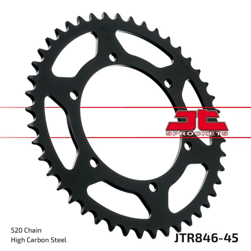 Günstig Kettenrad JT Sprockets 520 45Z Innendurchmesser 120mm Lochkreis 136mm für Yamaha SZR TZR RD LC TDR SRX 250 - 660 ccm Bj. 1983 - 1999