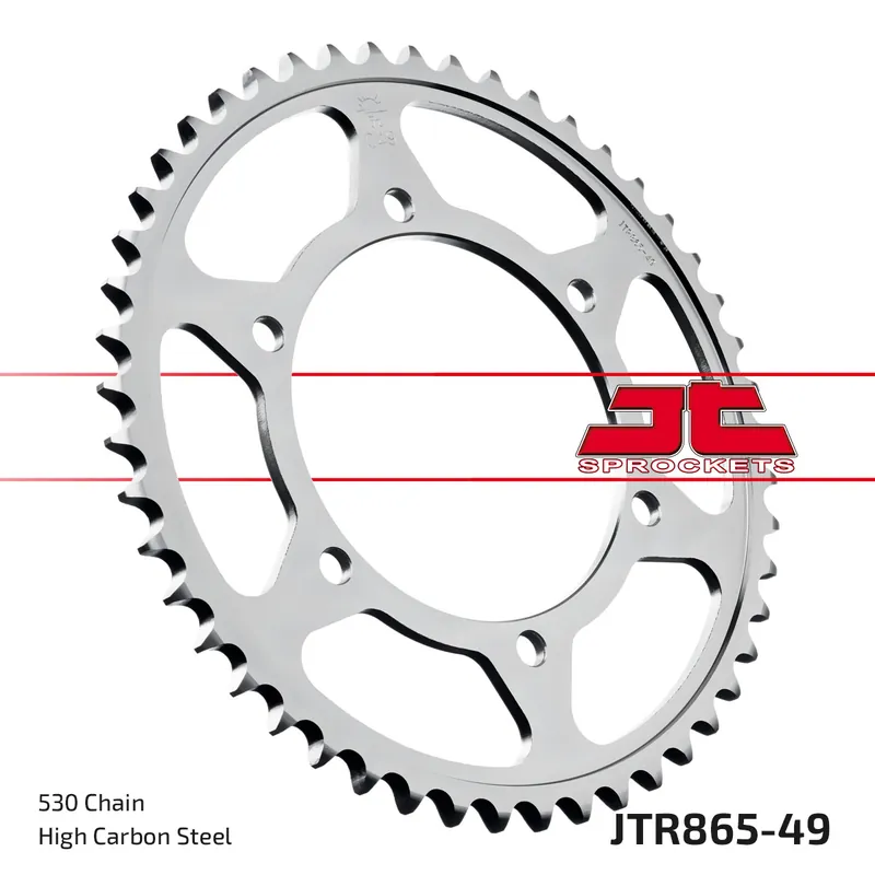 Kettenrad JT Sprockets 530 49Z Innendurchmesser 125mm Lochkreis 145mm für Yamaha FZR Genesis FZ A R Competition 600 / 750 ccm Bj. 1985 - 1994 Zertifiziert