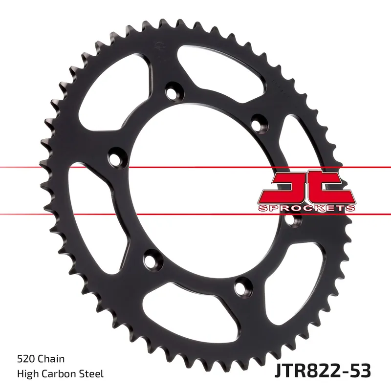 Kettenrad JT Sprockets 520 53Z Innendurchmesser 136mm Lochkreis 156mm für Husqvarna SM S TE R SMR, Beta RR Gas EC FSE WRE Supermotard Suzuki DR SH SE Bj. 1976 - 2021 Preisknaller