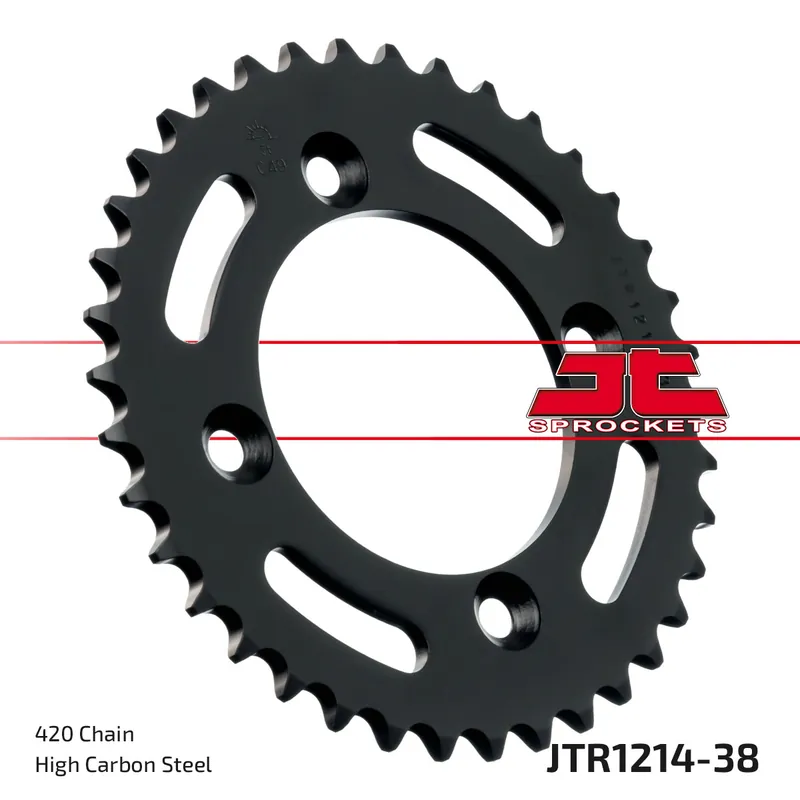 Highlight Kettenrad JT Sprockets 420 38Z Innendurchmesser 80mm Lochkreis 100mm für Honda XR R CRF F CR 70 - 110 ccm Bj. 1982 - 2021