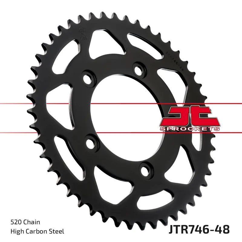 Abverkauf Kettenrad JT Sprockets 520 48Z Innendurchmesser 100mm Lochkreis 124mm für Ducati Scrambler Monster Dark Sport Special Panigale 400 - 1100 ccm Bj. 2014 - 2022