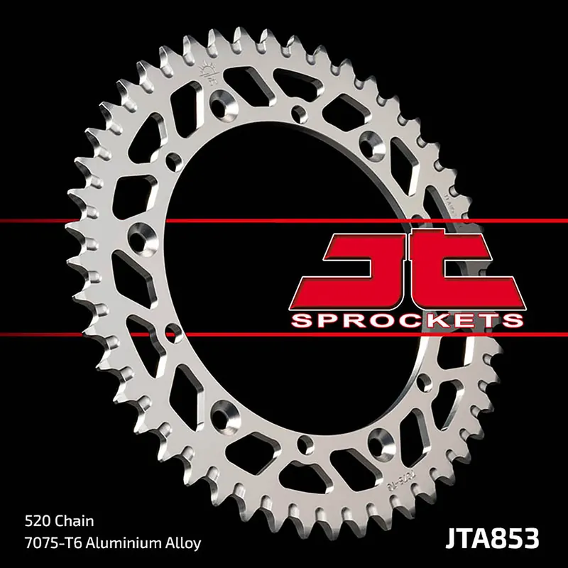 Kettenrad JT Sprockets Aluminium 47Z für Explorer Trasher 2 Supermoto, Yamaha TT R YFM Warrior ER Moto 4 FW Big Bear XG XH Derbi DXR REX Quad RE YFZ Garantierte Lieferung