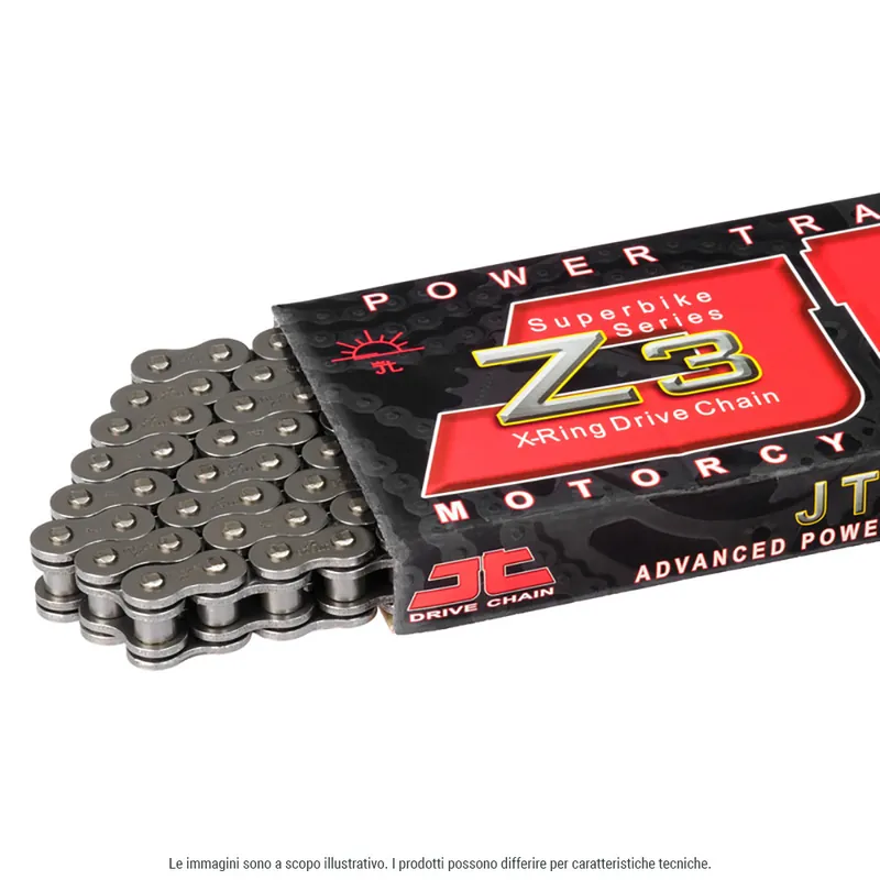 Top-Preis Kette JT Sprockets 525Z3 / 118 Nietschloss nickel