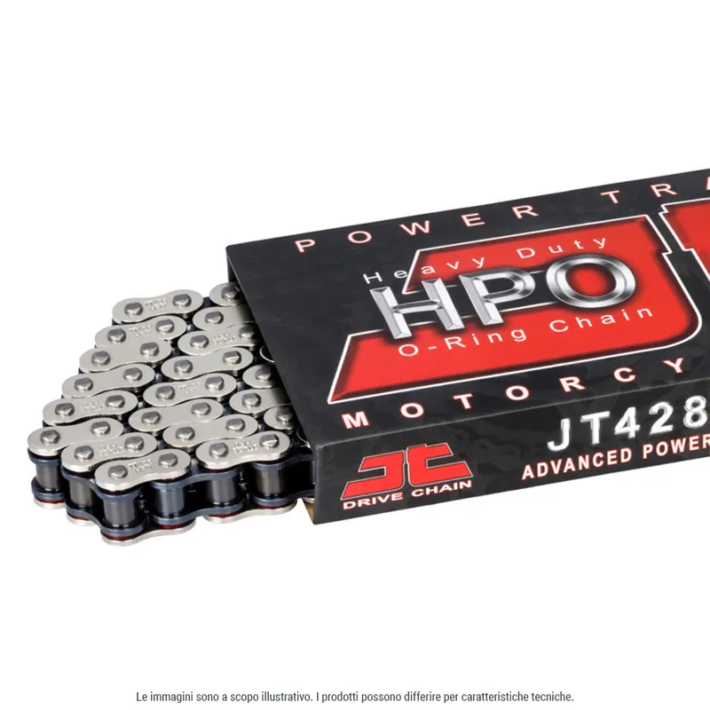 Kette JT Sprockets O-Ring 428HPO / 122 Clipschloss gold / schwarz für Honda CBF, Kymco CK1 CB F Suzuki GSX-S Yamaha TW GSX-R Kawasaki KLX D-Tracker Trailway Bj. 1982 - 2022 Markenprodukt