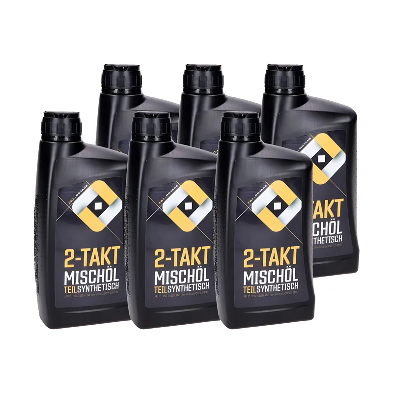 Preisknaller 2-Takt Motoröl / Mischöl 101 Octane teilsynthetisch 6x 1Liter