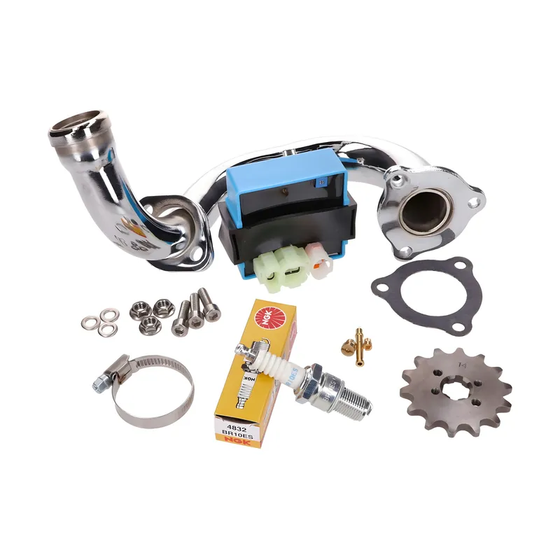 Entdrosselungskit CDI einstellbar / verchromter Krümmer für Derbi Senda, Aprilia RX, SX, Gilera RCR, SMT 2018- (Euro4) Sonderangebot