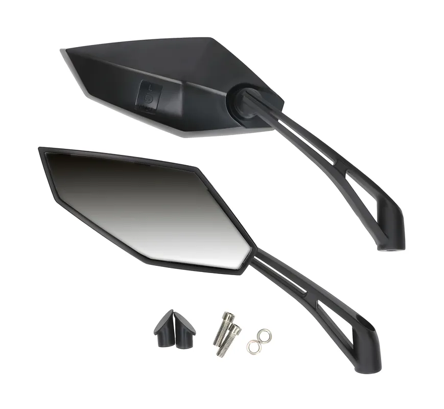 Spiegel Set M8 schwarz Neu