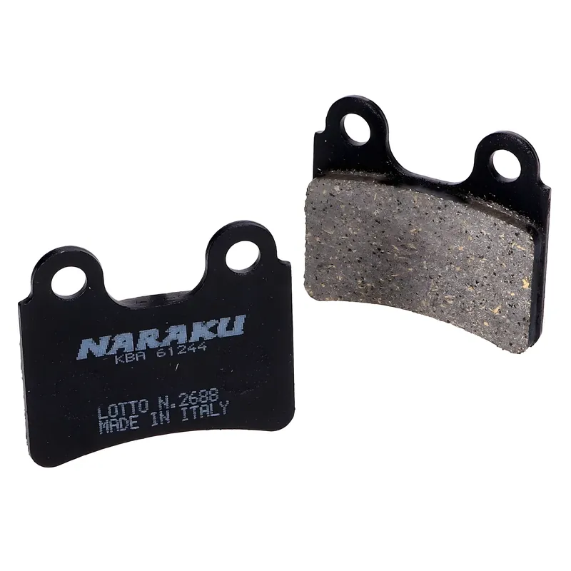 Meistverkauft Bremsbeläge Naraku organisch für Italjet Jet-Set, Peugeot Elystar, Yamaha DT