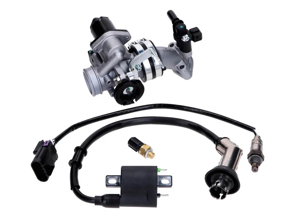 Einspritzanlage komplett für 139QMB 50ccm EFI Euro4 / Euro5, GT Union GT3, Striker, Alpha Motors Shark, GMX 460 Bestseller
