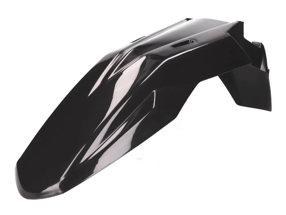 Kotflügel vorne Derbi Schutzblech, schwarz, ohne Dekor, 2B004321000W0N für Aprilia SX RX, Derbi Senda R X-Treme Gilera RCR DRD SM SMT Euro 4 50 ccm Sichere Zahlung