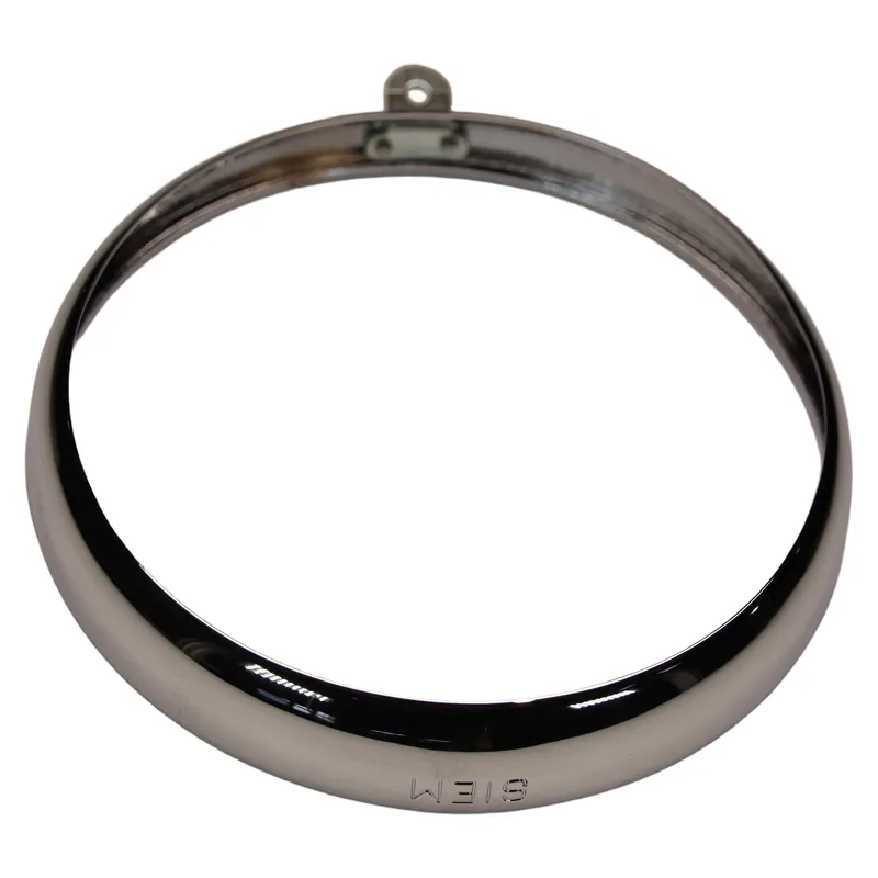 Markenprodukt Scheinwerferrahmen Piaggio Scheinwerferring, chrom, Ø 105 mm für Vespa 125 Bj. 1953-1957, 018088